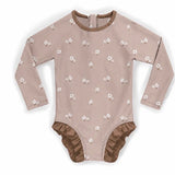 Little Blossom Children’s Ruffle Long Sleeve One Piece Swimsuit