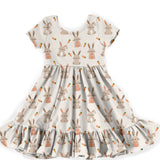 Don’t Worry, Be Hoppy Short Sleeve Twirl Dress