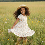 Don’t Worry, Be Hoppy Short Sleeve Twirl Dress