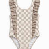 Checkmate Children’s Ruffle Tank One Piece Swimsuit