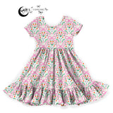 Buds+Bows Short Sleeve Twirl Dress