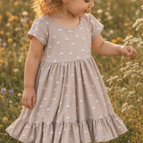Little Blossom Short Sleeve Twirl Dress