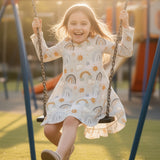 Sun-Day Best Long Sleeve Twirl Dress